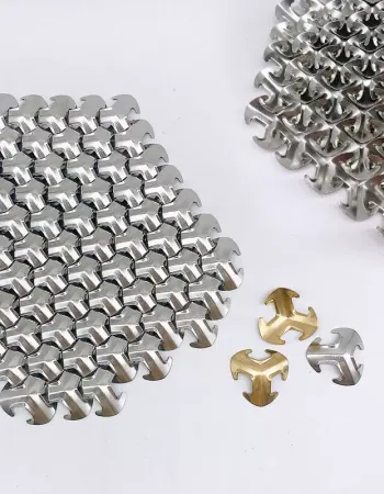 Tri-Pattern Armor Plate | Stainless Steel | 28mm