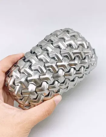 Tri-Pattern Armor Plate | Stainless Steel | 28mm
