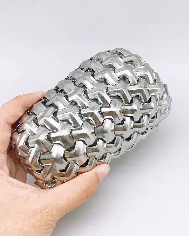 Tri-Pattern Armor Plate | Stainless Steel | 28mm