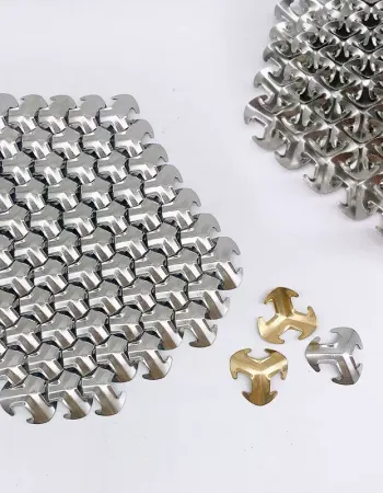 Tri-Pattern Armor Plate | Stainless Steel | 28mm