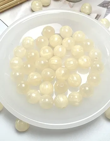 Galaxy Dream Sparkle Beads – 8mm/10mm/12mm Round Resin Beads for DIY Jewelry Making (15 Colors + Mix)