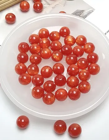 Galaxy Dream Sparkle Beads – 8mm/10mm/12mm Round Resin Beads for DIY Jewelry Making (15 Colors + Mix)