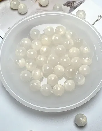 Galaxy Dream Sparkle Beads – 8mm/10mm/12mm Round Resin Beads for DIY Jewelry Making (15 Colors + Mix)