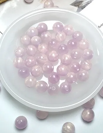 Galaxy Dream Sparkle Beads – 8mm/10mm/12mm Round Resin Beads for DIY Jewelry Making (15 Colors + Mix)
