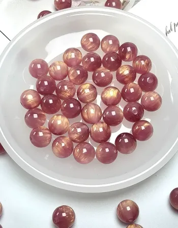 Galaxy Dream Sparkle Beads – 8mm/10mm/12mm Round Resin Beads for DIY Jewelry Making (15 Colors + Mix)