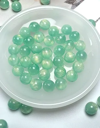 Galaxy Dream Sparkle Beads – 8mm/10mm/12mm Round Resin Beads for DIY Jewelry Making (15 Colors + Mix)
