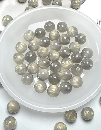 Galaxy Dream Sparkle Beads – 8mm/10mm/12mm Round Resin Beads for DIY Jewelry Making (15 Colors + Mix)
